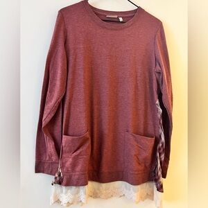 Lori Goldstein Long Sleeve Swing Top with Pockets